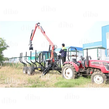 6 teev cov ntoo crane nrog trailer